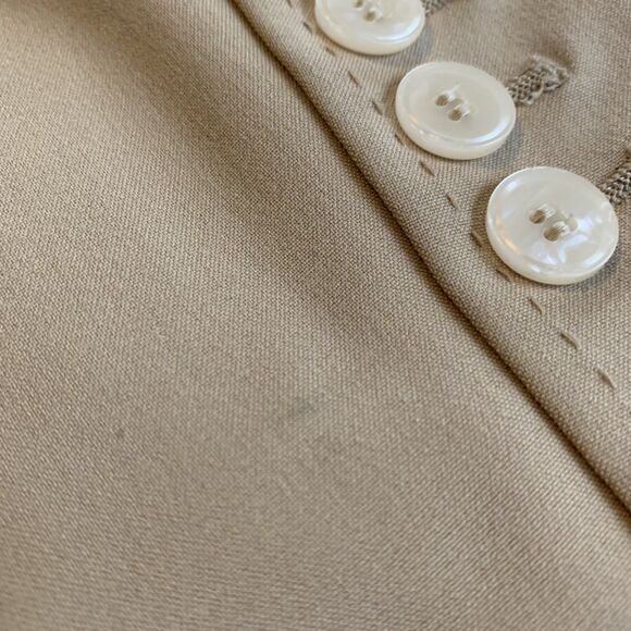 The Limited Blazer Suit Jacket 6 Tan Beige Y2K Preppy Minimal Career Work Slim - Picture 5 of 8